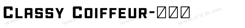 Classy Coiffeur字体转换
